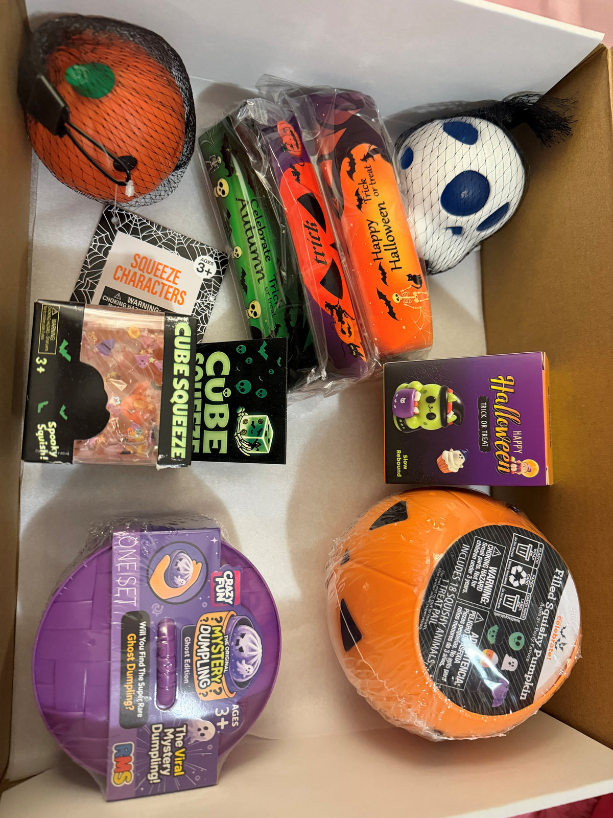 Halloween Squishy and Needoh Mystery Box